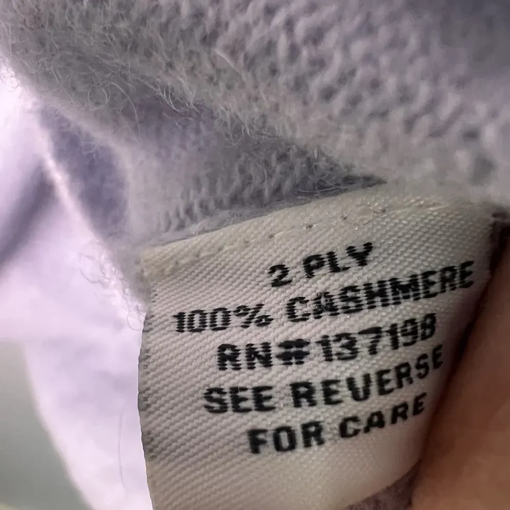 Belle France Women's 2-ply 100% Cashmere Crew Neck Sweater Sz M Quite Luxury